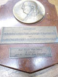 Vtg 1951-58 Ben Franklin Award Plaque West Junior High School Magazine Curtis Ci