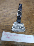 Vtg Watch Fob BLH Austin Western Graders Rollers Sweepers Crane Strap Aurora Ill
