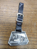 Vtg Watch Fob BLH Austin Western Graders Rollers Sweepers Crane Strap Aurora Ill