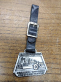 Vtg Watch Fob BLH Austin Western Graders Rollers Sweepers Crane Strap Aurora Ill
