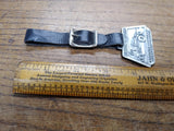 Vtg Watch Fob BLH Austin Western Graders Rollers Sweepers Crane Strap Aurora Ill