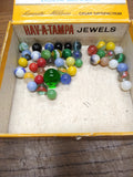 Vtg 40+ Piece Glass Marble Lot Shooters Swirls Cats Eye Vitro Agate and More #1