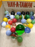 Vtg 40+ Piece Glass Marble Lot Shooters Swirls Cats Eye Vitro Agate and More #1