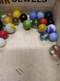 Vtg 40+ Piece Glass Marble Lot Shooters Swirls Cats Eye Vitro Agate and More #1