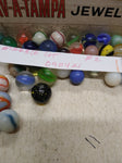 Vtg 40+ Piece Glass Marble Lot Shooters Swirls Cats Eye Vitro Agate and More #2