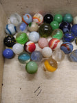 Vtg 40+ Piece Glass Marble Lot Shooters Swirls Cats Eye Vitro Agate and More #2