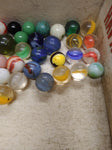 Vtg 40+ Piece Glass Marble Lot Shooters Swirls Cats Eye Vitro Agate and More #2