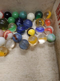 Vtg 40+ Piece Glass Marble Lot Shooters Swirls Cats Eye Vitro Agate and More #2