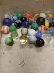 Vtg 40+ Piece Glass Marble Lot Shooters Swirls Cats Eye Vitro Agate and More #2