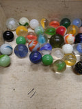 Vtg 40+ Piece Glass Marble Lot Shooters Swirls Cats Eye Vitro Agate and More #2