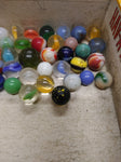 Vtg 40+ Piece Glass Marble Lot Shooters Swirls Cats Eye Vitro Agate and More #2