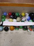 Vtg 40+ Piece Glass Marble Lot Shooters Swirls Cats Eye Vitro Agate and More #3