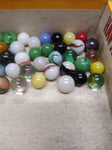 Vtg 40+ Piece Glass Marble Lot Shooters Swirls Cats Eye Vitro Agate and More #3