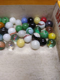 Vtg 40+ Piece Glass Marble Lot Shooters Swirls Cats Eye Vitro Agate and More #3