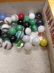 Vtg 40+ Piece Glass Marble Lot Shooters Swirls Cats Eye Vitro Agate and More #3