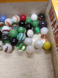 Vtg 40+ Piece Glass Marble Lot Shooters Swirls Cats Eye Vitro Agate and More #3