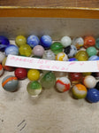 Vtg 40+ Piece Glass Marble Lot Shooters Swirls Cats Eye Vitro Agate and More #4