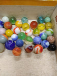 Vtg 40+ Piece Glass Marble Lot Shooters Swirls Cats Eye Vitro Agate and More #4