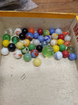 Vtg 40+ Piece Glass Marble Lot Shooters Swirls Cats Eye Vitro Agate and More #5