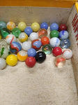 Vtg 40+ Piece Glass Marble Lot Shooters Swirls Cats Eye Vitro Agate and More #5