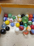 Vtg 40+ Piece Glass Marble Lot Shooters Swirls Cats Eye Vitro Agate and More #5