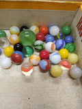 Vtg 40+ Piece Glass Marble Lot Shooters Swirls Cats Eye Vitro Agate and More #5