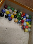 Vtg 40+ Piece Glass Marble Lot Shooters Swirls Cats Eye Vitro Agate and More #5