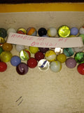 Vtg 40+ Piece Glass Marble Lot Shooters Swirls Cats Eye Vitro Agate and More #8