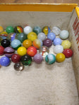 Vtg 40+ Piece Glass Marble Lot Shooters Swirls Cats Eye Vitro Agate and More #8