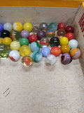 Vtg 40+ Piece Glass Marble Lot Shooters Swirls Cats Eye Vitro Agate and More #8
