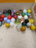 Vtg 40+ Piece Glass Marble Lot Shooters Swirls Cats Eye Vitro Agate and More #8