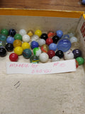 Vtg 40+ Piece Glass Marble Lot Shooters Swirls Cats Eye Vitro Agate and More #10