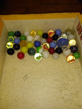 Vtg 40+ Piece Glass Marble Lot Shooters Swirls Cats Eye Vitro Agate and More #10