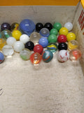 Vtg 40+ Piece Glass Marble Lot Shooters Swirls Cats Eye Vitro Agate and More #10