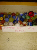 Vtg 40+ Piece Glass Marble Lot Shooters Swirls Cats Eye Vitro Agate and More #12