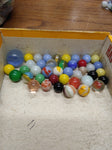 Vtg 40+ Piece Glass Marble Lot Shooters Swirls Cats Eye Vitro Agate and More #13