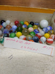 Vtg 40+ Piece Glass Marble Lot Shooters Swirls Cats Eye Vitro Agate and More #15