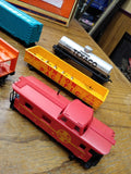 Vtg Assorted HO Scale Railroad Lot Santa Fe Engine Auto Loader Texaco Tanker
