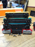 Vtg Assorted HO Scale Railroad Lot Santa Fe Engine Auto Loader Texaco Tanker