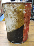Vtg 1 Qt. Honda Motorcycle Motor Oil Empty Cardboard Metal Can Made In USA