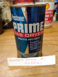 Vtg Prestone Prime Gas Dryer 12 Fluid Ounces Full Metal Can Good Condition #1