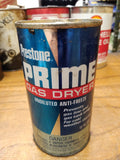 Vtg Prestone Prime Gas Dryer 12 Fluid Ounces Full Metal Can Good Condition #1