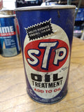 Vtg STP Oil Treatment 15 Fluid Ounces Full Cardboard Metal Can Good Condition #2
