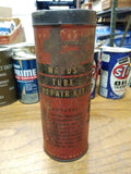 Vtg Montgomery Wards Tube Repair Kit Empty Metal Tin Can Good Condition