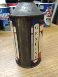 Vtg Cone Top Genuine Hydraulic Heavy Duty Brake Fluid Can 12 Ounce Metal Empty