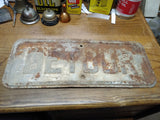 Vtg Old Primitive Rustic Steel Detour Sign Man Cave Highway Road Great Patina!