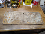 Vtg Old Primitive Rustic Steel Detour Sign Man Cave Highway Road Great Patina!