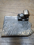Vtg Brass Pennsylvania Turnpike Souvenir Keystone State Desk Paper Weight