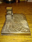 Vtg Brass Pennsylvania Turnpike Souvenir Keystone State Desk Paper Weight