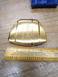 Vtg Unused American Elgin Golden Tone Compact + Mirror Make Up Case Very Nice!
